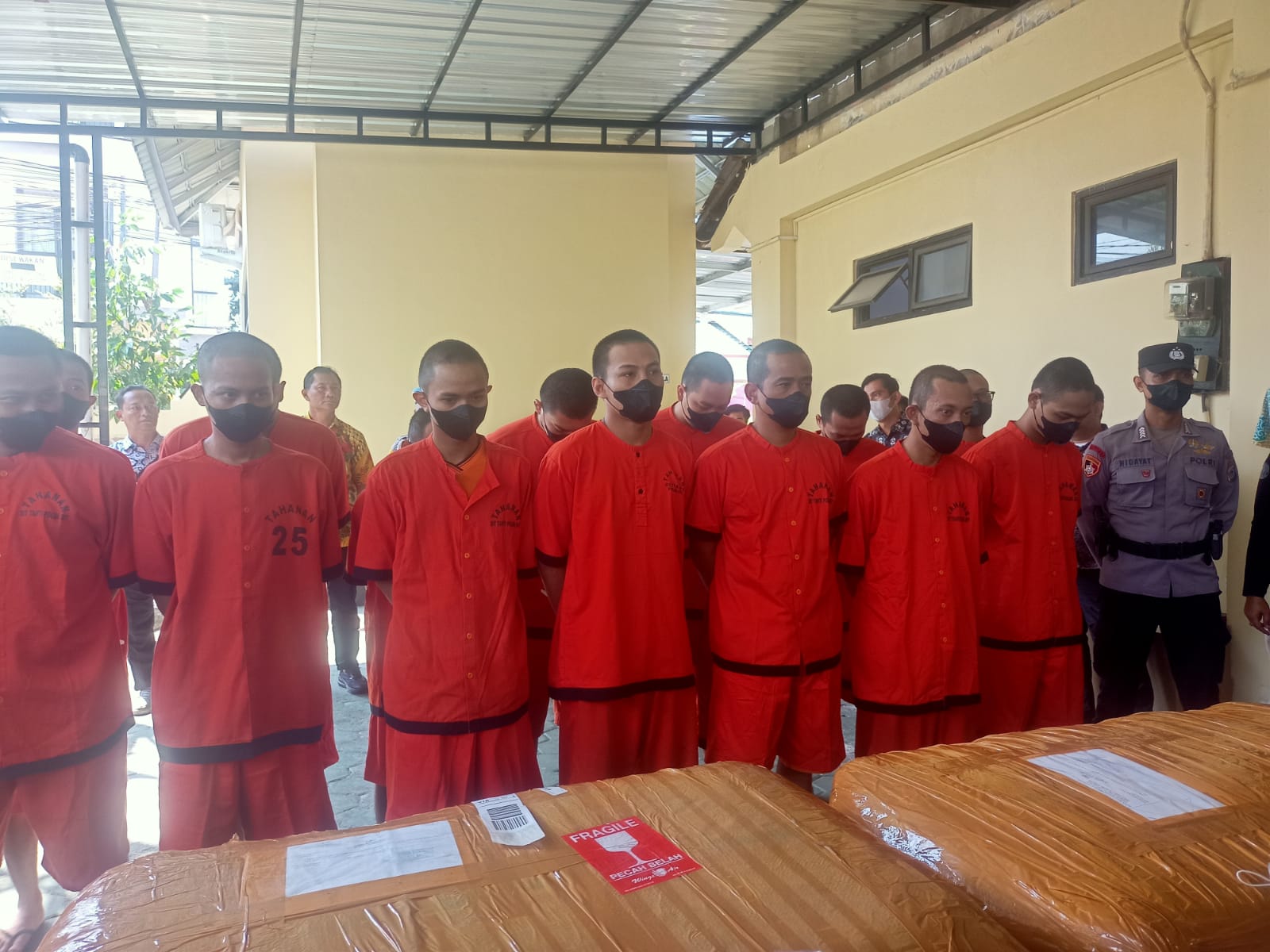 18 Tersangka yang ditangkap Poda DIY kasus penyalahgunaan Narkoba